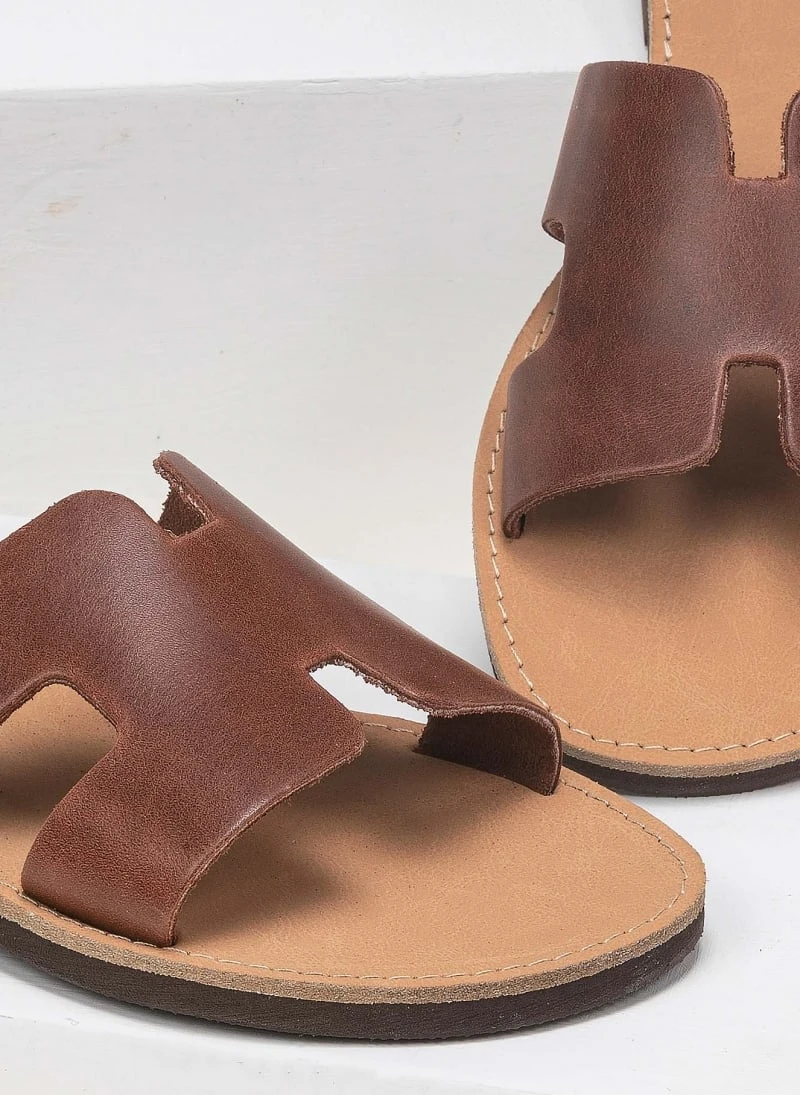 Σανδάλια δερμάτινα με άνοιγμα Estil - Ταμπά 7 Σανδάλια δερμάτινα με άνοιγμα Estil - Ταμπά - Image 5