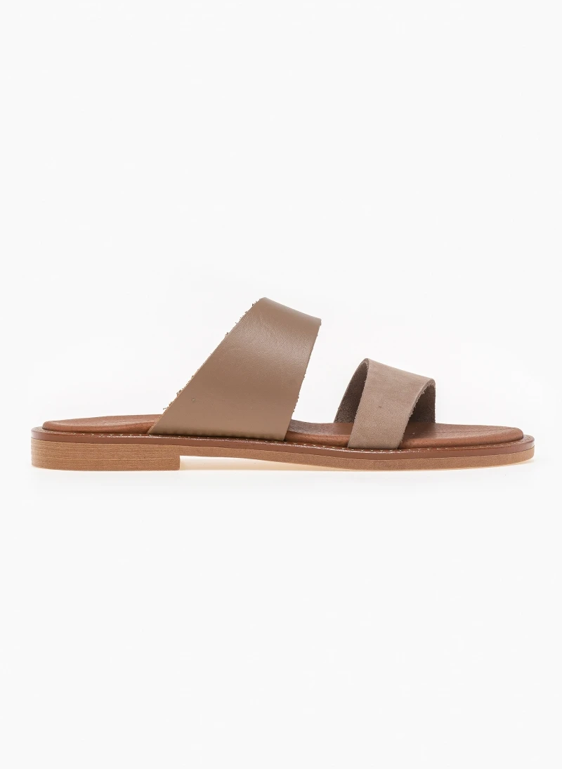 Σανδάλια δερμάτινα με ασύμμετρες φάσες Estil - Μπεζ 6 Σανδάλια δερμάτινα με ασύμμετρες φάσες Estil - Μπεζ - Image 4