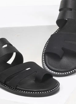 Σανδάλια δερμάτινα ανοίγματα στη φάσα Estil - Μαύρο 8 Σανδάλια δερμάτινα ανοίγματα στη φάσα Estil - Μαύρο -The Fashion Project κατάστημα estil dermatina sandalia me duo fases kai anoigmat 91894 ba9e