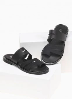 Σανδάλια δερμάτινα ανοίγματα στη φάσα Estil - Μαύρο 7 Σανδάλια δερμάτινα ανοίγματα στη φάσα Estil - Μαύρο -The Fashion Project κατάστημα estil dermatina sandalia me duo fases kai anoigmat 91894 k4ae