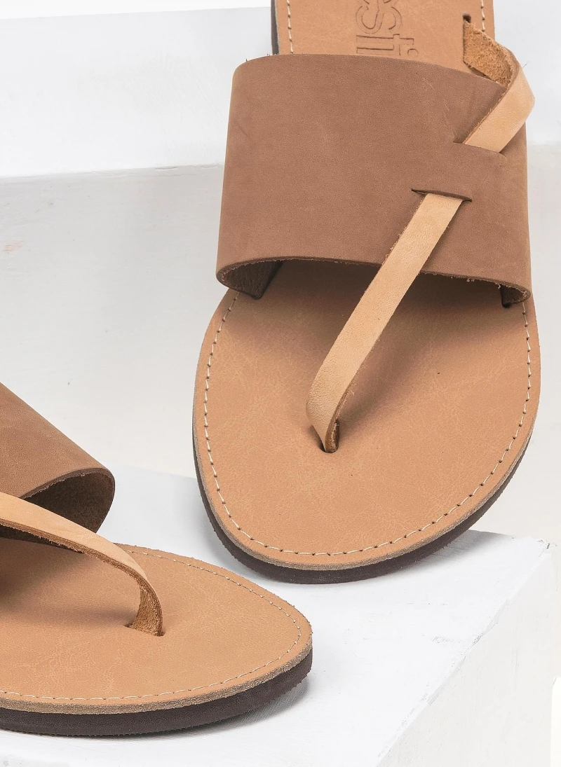 Σανδάλια δερμάτινα με φάσα και λουράκι Estil - Κάμελ 5 Σανδάλια δερμάτινα με φάσα και λουράκι Estil - Κάμελ - Image 3