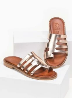 Σανδάλια δερμάτινα με κοψίματα στη φάσα Estil - Χαλκός 8 Σανδάλια δερμάτινα με κοψίματα στη φάσα Estil - Χαλκός -The Fashion Project κατάστημα estil dermatina sandalia me kopsimata sti fasa 91406 ybb4