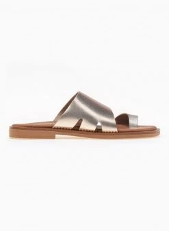 The Fashion Project Σανδάλια Estil δερμάτινα με λοξή φάσα - Χαλκός -The Fashion Project κατάστημα estil dermatina sandalia me loksi fasa 91886 s2ic