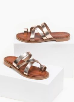 Σανδάλια δερμάτινα με λουράκια χιαστί Estil - Χαλκός 7 Σανδάλια δερμάτινα με λουράκια χιαστί Estil - Χαλκός -The Fashion Project κατάστημα estil dermatina sandalia me lourakia xiasti 91421 2sur