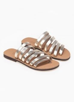 Σανδάλια δερμάτινα με λουράκια Estil - Χρυσό -The Fashion Project κατάστημα estil dermatina sandalia me polla lourakia 92094 0cfp