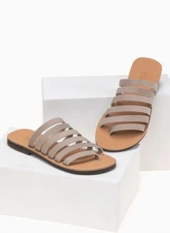 Σανδάλια δερμάτινα με λουράκια Estil - Πάγου -The Fashion Project κατάστημα estil dermatina sandalia me polla lourakia 92095 r6xv