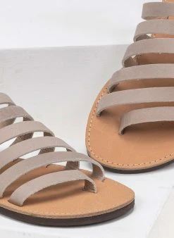 Σανδάλια δερμάτινα με λουράκια Estil - Πάγου -The Fashion Project κατάστημα estil dermatina sandalia me polla lourakia 92095 w3ac