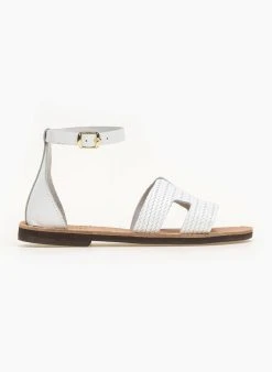 Σανδάλια Ankle Strap με ανάγλυφο σχέδιο Estil - Λευκό 8 Σανδάλια Ankle Strap με ανάγλυφο σχέδιο Estil - Λευκό -The Fashion Project κατάστημα estil isia pedila me mpareta 92461 4lgv