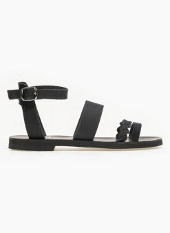 Σανδάλα δερμάτινα Ankle Strap Estil - Μαύρο 9 Σανδάλα δερμάτινα Ankle Strap Estil - Μαύρο -The Fashion Project κατάστημα estil nubuck dermatina pedila 91139 40s0