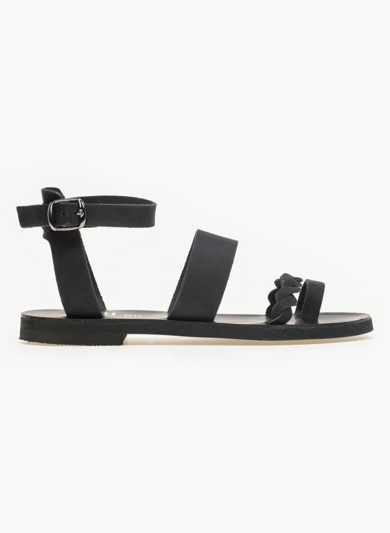 Σανδάλα δερμάτινα Ankle Strap Estil - Μαύρο 6 Σανδάλα δερμάτινα Ankle Strap Estil - Μαύρο - Image 4