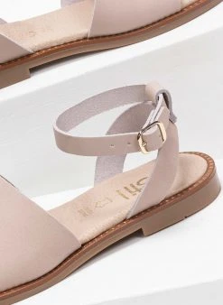 The Fashion Project Σανδάλια δερμάτινα Ankle Strap - Nude 9 The Fashion Project Σανδάλια δερμάτινα Ankle Strap - Nude -The Fashion Project κατάστημα flat dermatina pedila me fardia fasa 90902 dfgb
