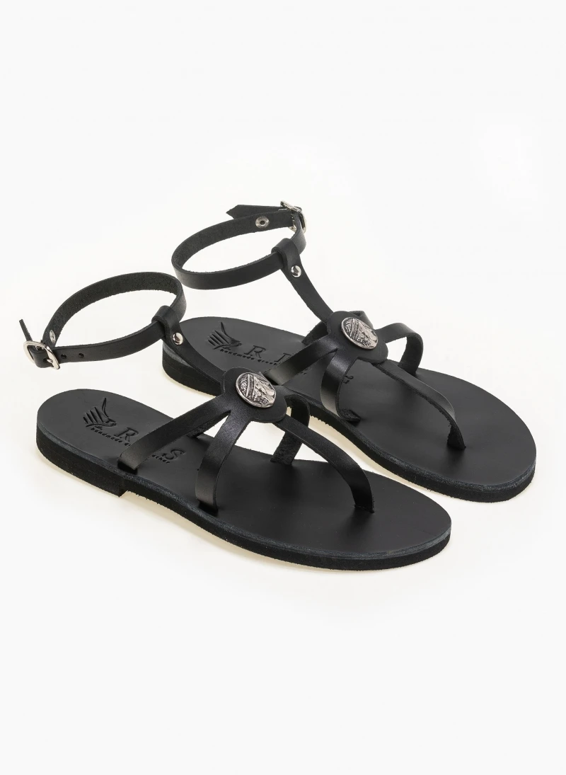 Σανδάλια δερμάτινα με μπαρέτα Iris - Μαύρο 7 Σανδάλια δερμάτινα με μπαρέτα Iris - Μαύρο - Image 5