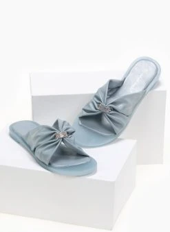 The Fashion Project Σανδάλια Crossover με στρας - Ραφ -The Fashion Project κατάστημα flat sandalia me strass diakosmitiko 90280 v7jh