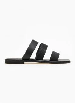 Σανδάλια δερμάτινα με φάσα κροκό Iris - Μαύρο 9 Σανδάλια δερμάτινα με φάσα κροκό Iris - Μαύρο -The Fashion Project κατάστημα kare dermatina sandalia me fasa kroko 91008 hku7