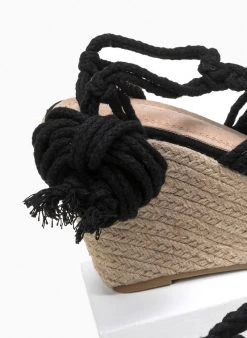 The Fashion Project Πλατφόρμες Suede Lace Up - Μαύρο 8 The Fashion Project Πλατφόρμες Suede Lace Up - Μαύρο -The Fashion Project κατάστημα lace up platformes me plekto sxoinino sxedio 87190 zvg8