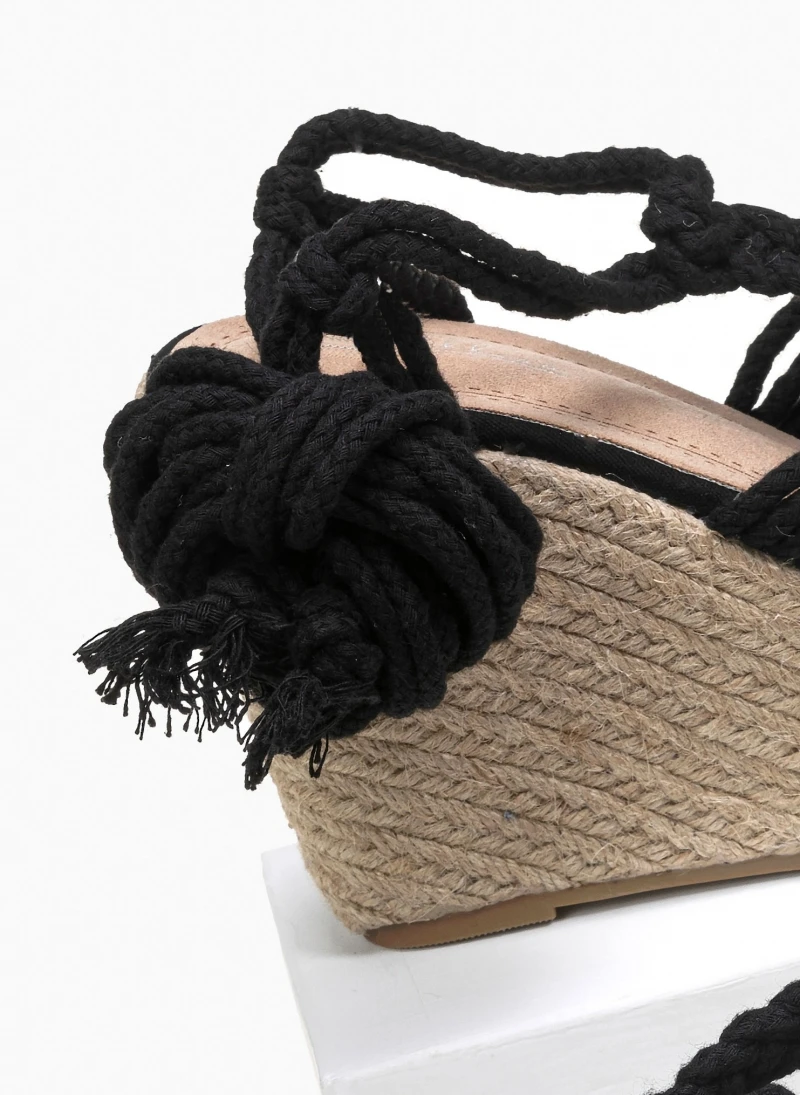 The Fashion Project Πλατφόρμες Suede Lace Up - Μαύρο 5 The Fashion Project Πλατφόρμες Suede Lace Up - Μαύρο - Image 3