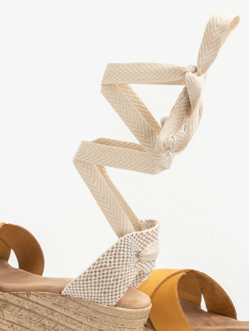 The Fashion Project Πλατφόρμες Lace Up - Μουσταρδί 4 The Fashion Project Πλατφόρμες Lace Up - Μουσταρδί - Image 2