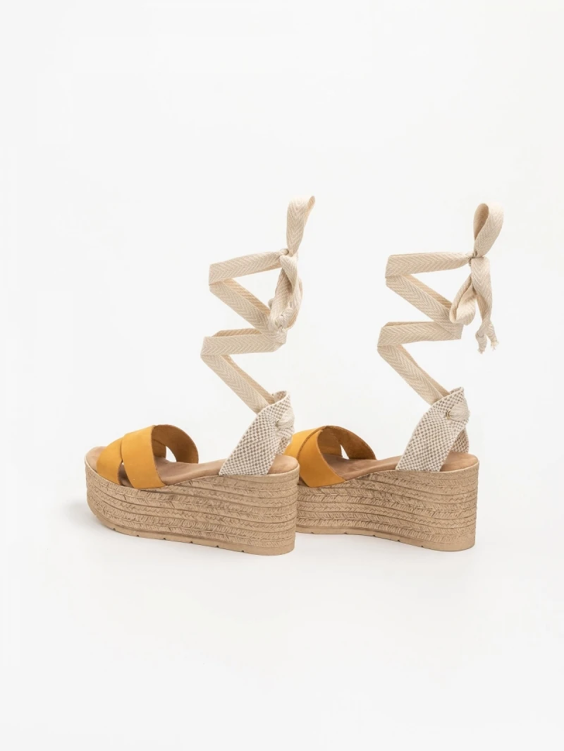 The Fashion Project Πλατφόρμες Lace Up - Μουσταρδί 6 The Fashion Project Πλατφόρμες Lace Up - Μουσταρδί - Image 4