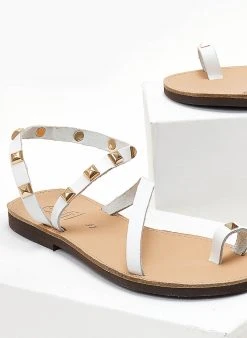 Σανδάλια δερμάτινα με τρουκς Estil - Λευκό 11 Σανδάλια δερμάτινα με τρουκς Estil - Λευκό -The Fashion Project κατάστημα pedila isia dermatina me trouks 104502 9vso