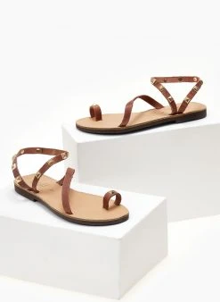 Σανδάλια δερμάτινα με τρουκς Estil - Ταμπά -The Fashion Project κατάστημα pedila isia dermatina me trouks 104503 k8xn