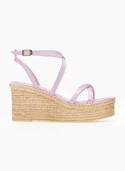 Πλατφόρμες με σατέν λουράκια Tfp - Λιλά