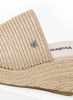 Πλατφόρμες ψάθινες Refresh 79785 - Τάουπε -The Fashion Project κατάστημα platformes apo psatha me sxoini sti sola refresh 7 100492 lud1