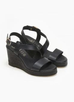 Πλατφόρμες δερμάτινες Estil - Μαύρο -The Fashion Project κατάστημα platformes dermatines estil 111170 6ebr