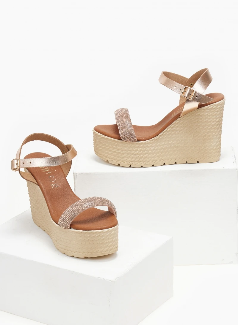 Πλατφόρμες δερμάτινες με μπαρέτα Estil - Χαλκός 4 Πλατφόρμες δερμάτινες με μπαρέτα Estil - Χαλκός - Image 2