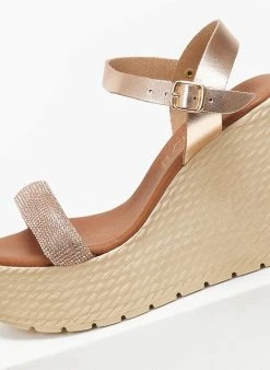 Πλατφόρμες δερμάτινες με μπαρέτα Estil - Χαλκός 9 Πλατφόρμες δερμάτινες με μπαρέτα Estil - Χαλκός -The Fashion Project κατάστημα platformes dermatines me mpareta estil 110487 9le9