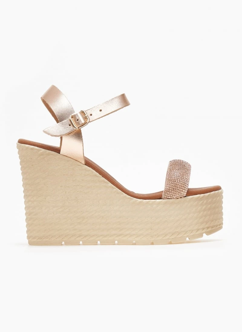 Πλατφόρμες δερμάτινες με μπαρέτα Estil - Χαλκός 3 Πλατφόρμες δερμάτινες με μπαρέτα Estil - Χαλκός