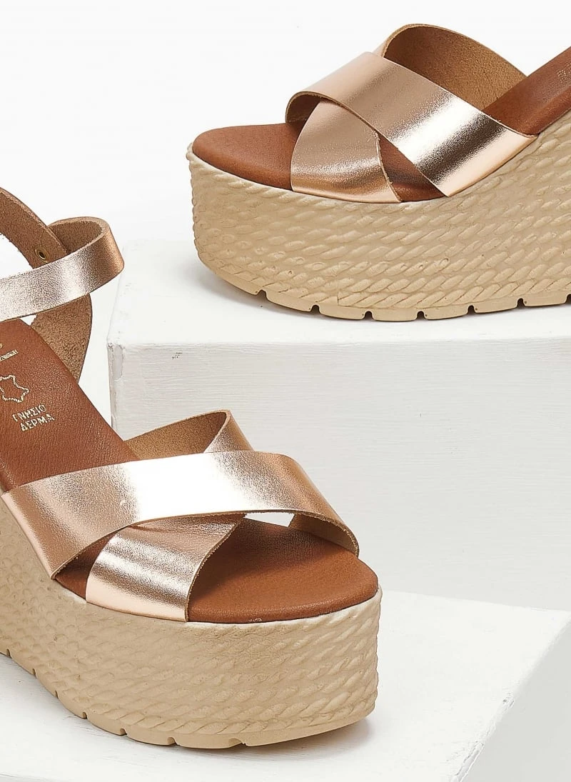 Πλατφόρμες δερμάτινες με μπαρέτα Estil - Χαλκός 5 Πλατφόρμες δερμάτινες με μπαρέτα Estil - Χαλκός - Image 3