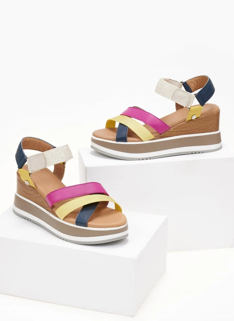 Πλατφόρμες δερμάτινες με χιαστί λουράκια Carmela 68471 - Multi 8 Πλατφόρμες δερμάτινες με χιαστί λουράκια Carmela 68471 - Multi - Image 6