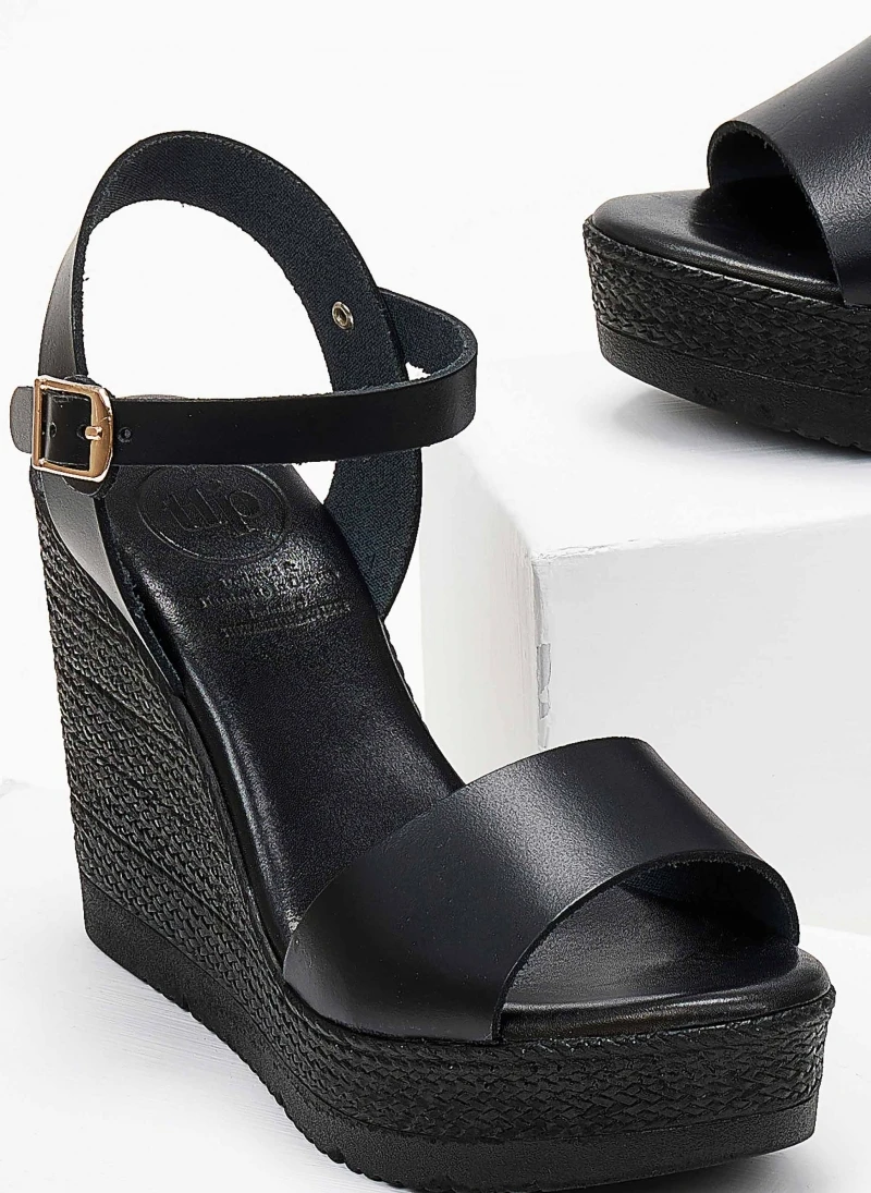 Πλατφόρμες δερμάτινες Tfp - Μαύρο 5 Πλατφόρμες δερμάτινες Tfp - Μαύρο - Image 3