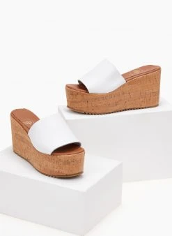 Πλατφόρμες δερμάτινες Tfp - Λευκό -The Fashion Project κατάστημα platformes dermatines tfp me sola apo fello 104766 ic5g