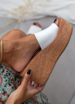 Πλατφόρμες δερμάτινες Tfp - Λευκό -The Fashion Project κατάστημα platformes dermatines tfp me sola apo fello 104766 k4n9