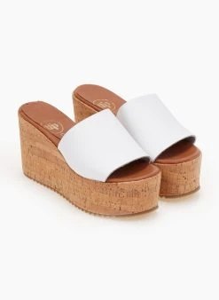 Πλατφόρμες δερμάτινες Tfp - Λευκό -The Fashion Project κατάστημα platformes dermatines tfp me sola apo fello 104766 p4yu