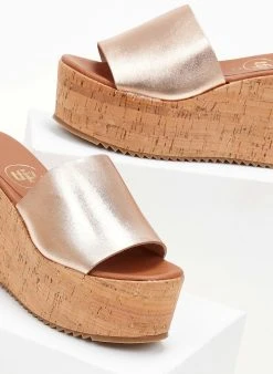 Πλατφόρμες δερμάτινες Tfp - Χαλκός -The Fashion Project κατάστημα platformes dermatines tfp me sola apo fello 104770 jr5r