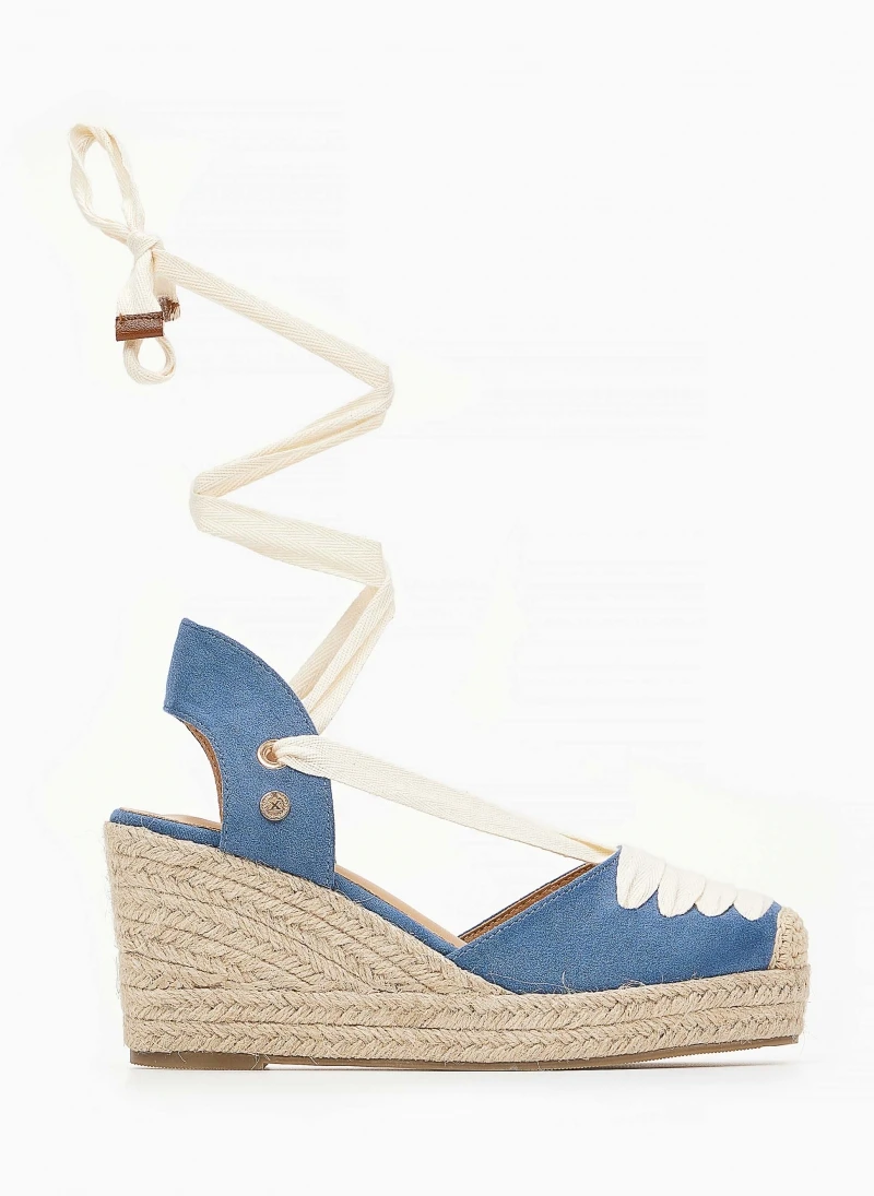 Xti Footwear Εσπαντρίγιες Platforms με κορδέλα Xti 44517 - Μπλε Jean 4 Xti Footwear Εσπαντρίγιες Platforms με κορδέλα Xti 44517 - Μπλε Jean - Image 2