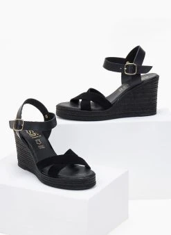 Πλατφόρμες καστόρινες Estil - Μαύρο 8 Πλατφόρμες καστόρινες Estil - Μαύρο -The Fashion Project κατάστημα platformes estil kastorines 101188 9pmv