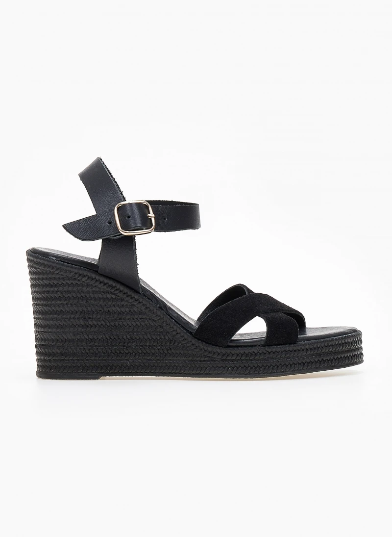 Πλατφόρμες καστόρινες Estil - Μαύρο 3 Πλατφόρμες καστόρινες Estil - Μαύρο