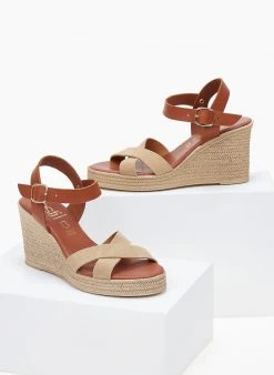 Πλατφόρμες καστόρινες Estil - Μπεζ -The Fashion Project κατάστημα platformes estil kastorines 101189 modu