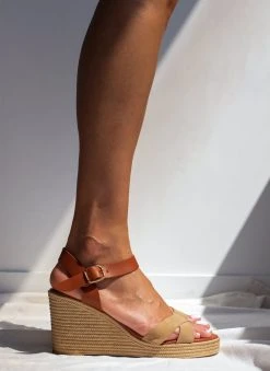 Πλατφόρμες καστόρινες Estil - Μπεζ