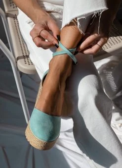 Εσπαντρίγιες Platforms με μπαρέτα Estil - Βεραμάν -The Fashion Project κατάστημα platformes estil suede me mpareta 101566 gw3s