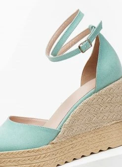 Εσπαντρίγιες Platforms με μπαρέτα Estil - Βεραμάν -The Fashion Project κατάστημα platformes estil suede me mpareta 101566 n4zk