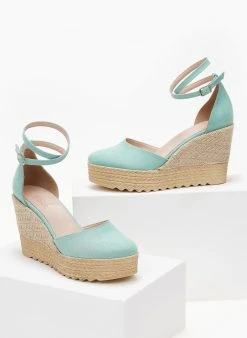 Εσπαντρίγιες Platforms με μπαρέτα Estil - Βεραμάν -The Fashion Project κατάστημα platformes estil suede me mpareta 101566 ys8p