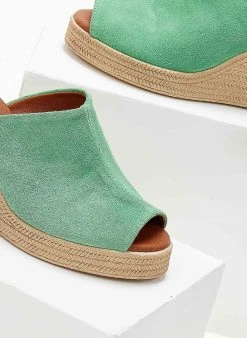 Πλατφόρμες με φαρδιά φάσα Estil - Πράσινο -The Fashion Project κατάστημα platformes kastorines estil me fardia fasa 103557 i81f