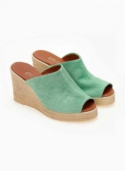 Πλατφόρμες με φαρδιά φάσα Estil - Πράσινο -The Fashion Project κατάστημα platformes kastorines estil me fardia fasa 103557 txu5