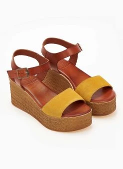 Πλατφόρμες καστόρινες Tfp - Κίτρινο -The Fashion Project κατάστημα platformes kastorines tfp 101995 66te