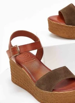 Πλατφόρμες καστόρινες Tfp - Λαδί -The Fashion Project κατάστημα platformes kastorines tfp 101996 yxpp