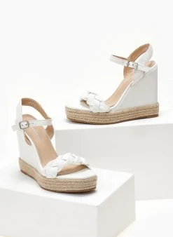 The Fashion Project Πλατφόρμες με πλεκτή φάσα - Λευκό 11 The Fashion Project Πλατφόρμες με πλεκτή φάσα - Λευκό -The Fashion Project κατάστημα platformes me plekti fasa 104723 m2jv